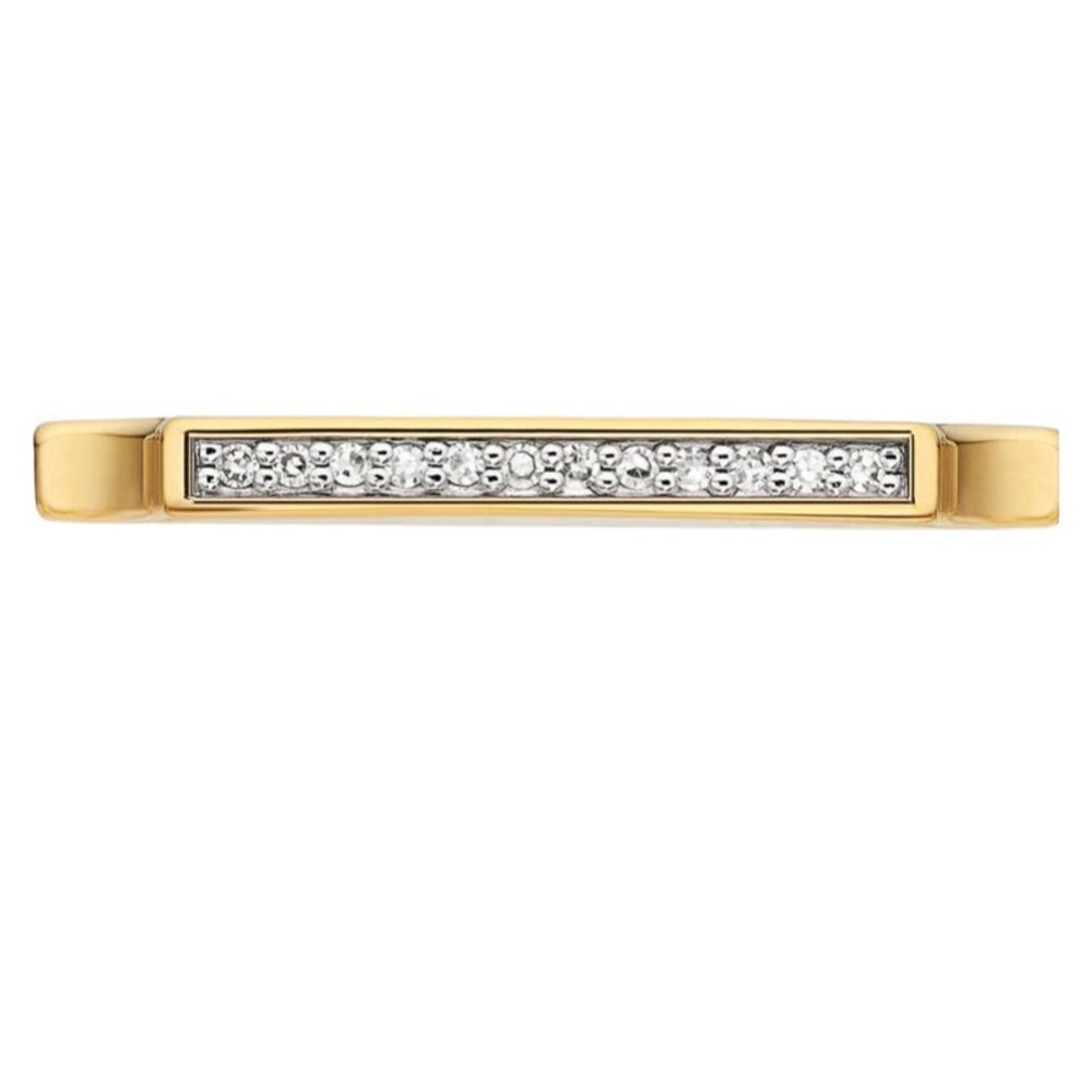 Monica Vinader NWOT Signature Thin Diamond Ring